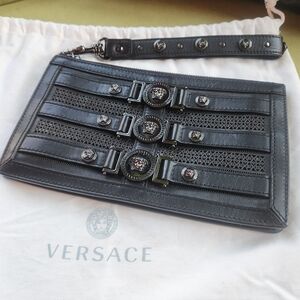Rare Versace Leather Wrist Bag